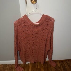 American Eagle Outfitters Women's Knit Sweater - Coral